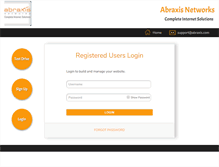 Tablet Screenshot of instaweb.abraxis.com